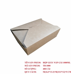 Hộp giấy nắp gài 1000ml