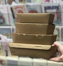 Hộp đựng cơm giấy kraft